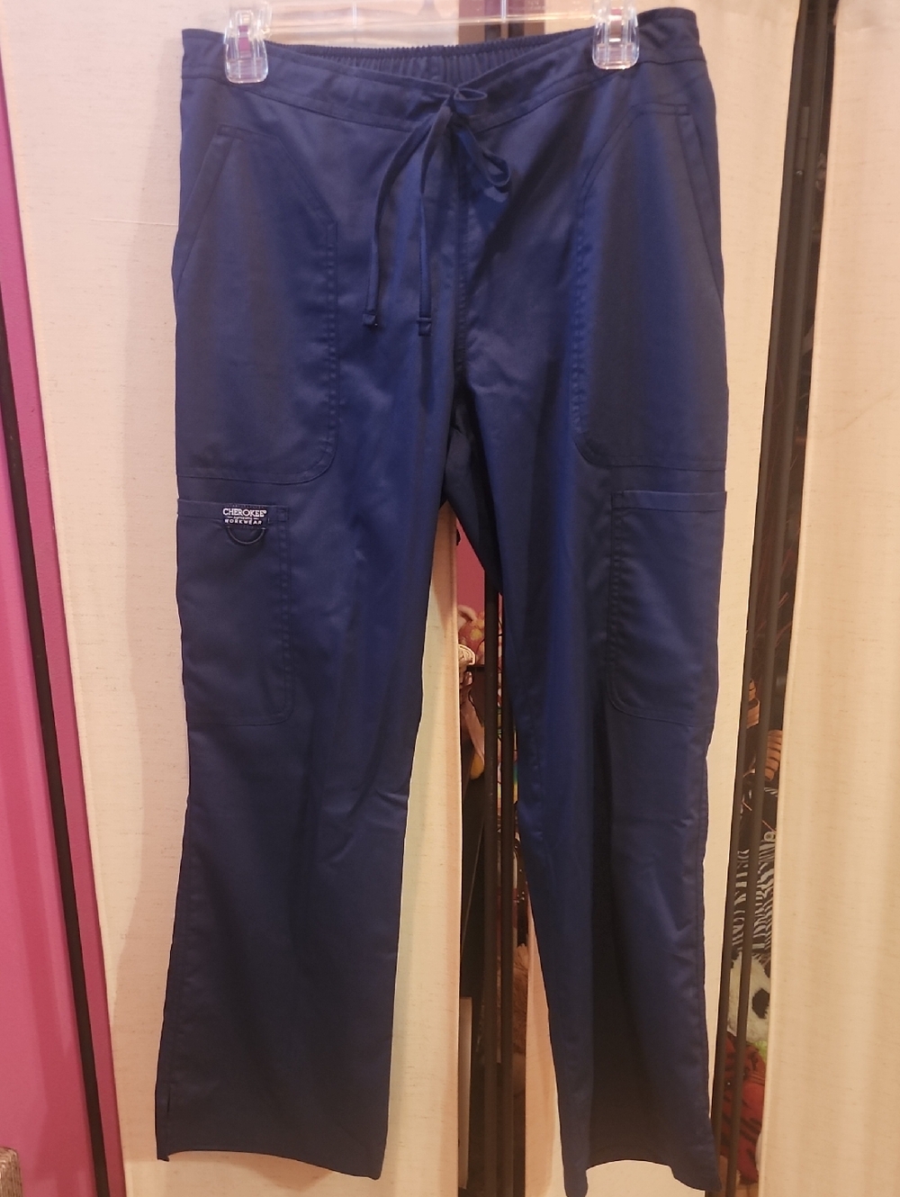 Cherokee Navy Cargo Scrub Pants